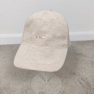 Steve Madden Women's Cap Beige Lined With Satin Warm Fall Winter Elegant Stylish